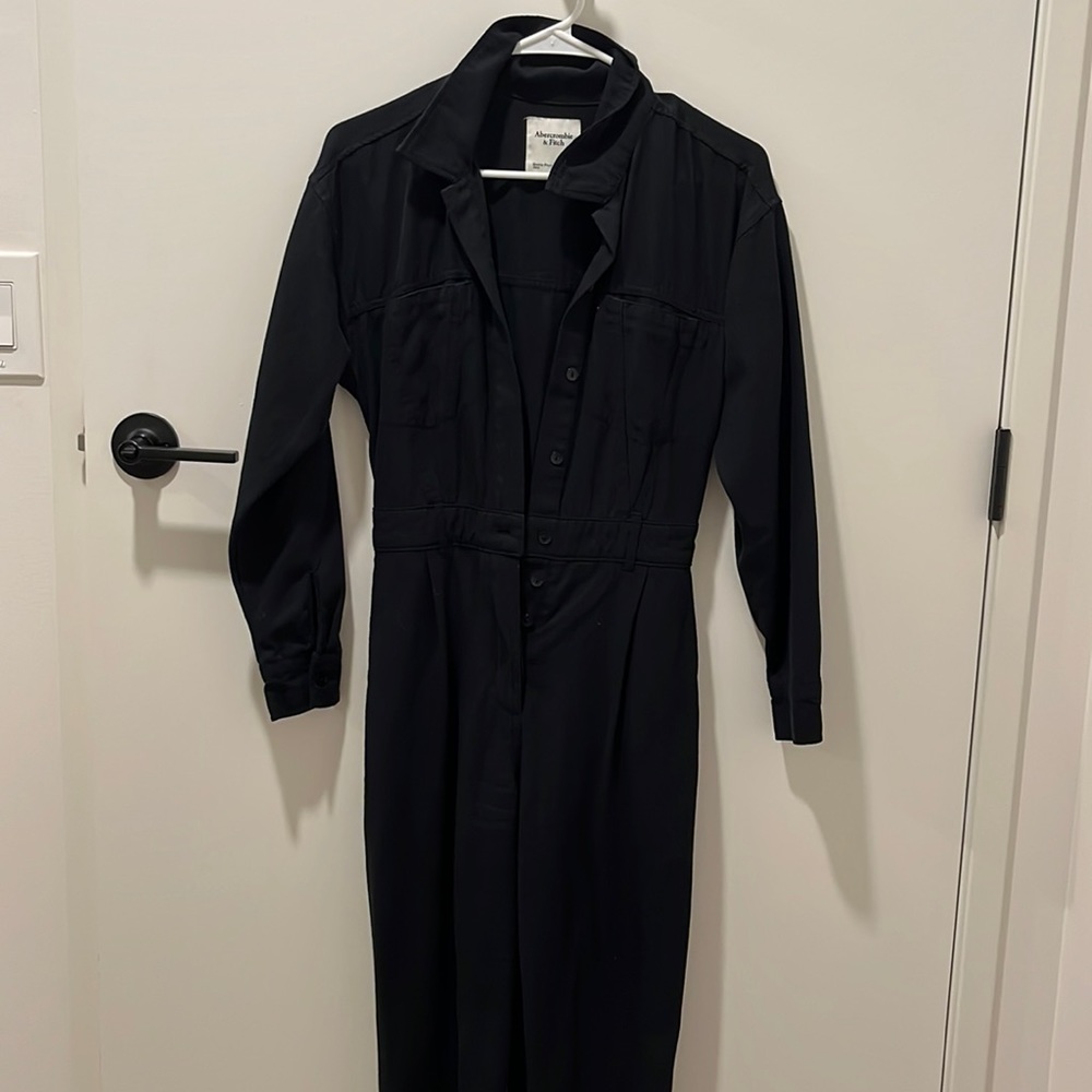 Abercrombie Black Utility Jumpsuit